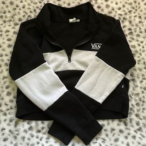 Black and white vans jacket/sweater size small.